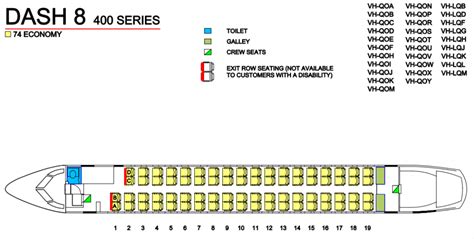 Dash 8 seat map .